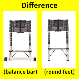 <span class=keywords><strong>Escalera</strong></span> Telescópica Recta <span class=keywords><strong>de</strong></span> <span class=keywords><strong>Acero</strong></span> <span class=keywords><strong>de</strong></span> 30 cm, Barra <span class=keywords><strong>de</strong></span> Apoyo, Estilo <span class=keywords><strong>de</strong></span> Diseño Industrial, Plegable y Extensible <span class=keywords><strong>para</strong></span> Uso en Exteriores y Apartamentos - Product Image 2