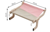 Lit suspendu durable en PVC en fer PP pour chat hamac solaire toute l'année pour les chats pour se détendre et dormir près de la fenêtre lit solide pour animaux de compagnie