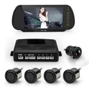 5-in-1 7inch Big Screen Monitor 4pcs Ultrasonic Car Parking Sensors 1 Rearview Backup Camera Car Reversing Aid