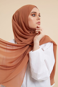 Màu Sắc Đẹp Đồng Bằng Voan Hijab Khăn Cho Phụ Nữ Hồi Giáo Mềm Mại Và Ánh Sáng Trọng Lượng Hàng Ngày Phụ Nữ Hồi Giáo Voan Hijab - Product Image 3