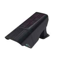 Lámpara de sensor de movimiento PIR DE SEGURIDAD Solar LED para jardín doméstico al aire libre con luz en forma de cámara simulada de Control remoto