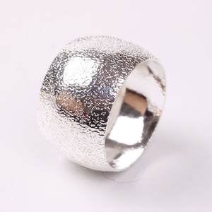 Anillos para Servilletas de Hierro de Alta Calidad con Cuentas, Diseño Floral de Diamantes de Imitación Plateados, para Bodas, Navidad, con Acabado de Mármol, Oro y Ganchillo, Ecológicos - Product Image 5