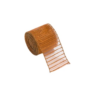Pita Poliester Warna Solid Mewah untuk Dekorasi Kemasan Hadiah Natal - Product Image 6