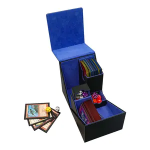 Hộp Da Pu Đựng Thẻ Trò Chơi Lật Và Gấp Cao Cấp Dành Cho Thẻ Ma Thuật/MTG Board Game Card Hộp PU Box Deck Box