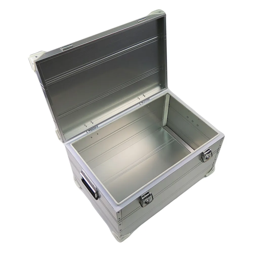 Boîte à outils, 6 pièces, conteneurs de rangement avec verrou, boîte de Transport en aluminium, pour accessoires de voyage