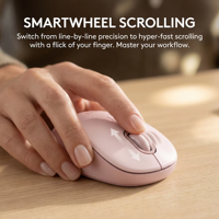 Mouse Nirkabel Logitech M550 USB Silent & Logi Bolt SmartWheel Daya Tahan Baterai 24 Bulan Mouse Kantor