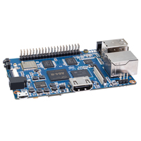 Banana Pi, placa base con procesador de cuatro núcleos Emmc, placa base Sbc, compatible con Linux, Raspberry Pi, Allwinner A64, 2GB, DDR3, 8g