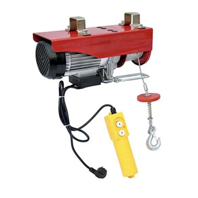 New Small Electric Hoist Mini Crane Motor Pa800 Metal 220V Wire Rope Lifting Goods