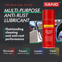 Spray lubrifiant antirouille Sanvo 450ml 6-en-1, décapant de rouille, huile pénétrante, débloqueur de boulons, pour métaux, vente en gros