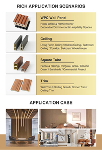 Tubo WPC Anti-UV per Interni ed Esterni, Listello in Composito <span class=keywords><strong>Legno</strong></span>-Plastica per Decorazione Recinzioni da Giardino - Product Image 4