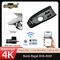 Caméra embarquée HOLROADX 4K pour Buick Regal 2018-2020, ajustement personnalisé, double objectif 170°, WiFi, GPS, vision nocturne, enregistrement en boucle, Plug&Play