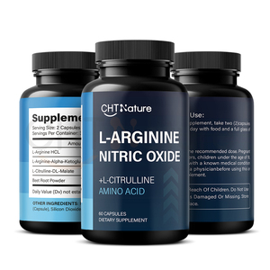 CHTNature Nitric Oxide Supplements Amino Acid Citrulline and Arginine L Arginine <strong>Capsules</strong> - Product Image 1