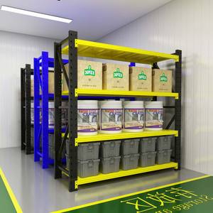 בינוני סדנת תעשייתי אחסון מדפי ציוד חדש מוגן קורוזיה מחסן פלדה מדפים 4 שכבה סלקטיבית מתלה - Product Image 6