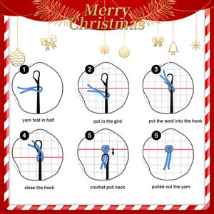 Latch Hook <strong>Rug</strong> <strong>Kit</strong> DIY Crochet Carpet for Adults Kids Beginners Canvas Yarn <strong>Rug</strong> Hooking <strong>Kits</strong> Home Decor Learning <strong>Rug</strong> <strong>Making</strong> - Product Image 4