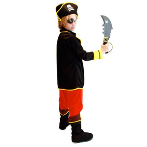 Costume de scène pour enfants, vêtements de bal, déguisement de capitaine <span class=keywords><strong>pirate</strong></span> <span class=keywords><strong>des</strong></span> Caraïbes pour garçons - Product Image 3