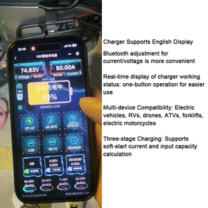 Chargeur Bluetooth à courant et tension réglables 71V - 101V 50A 60A pour batterie au lithium 84V 96V 100.8V 87.6V 72V pour Huawei R4875 5000W - Product Image 5