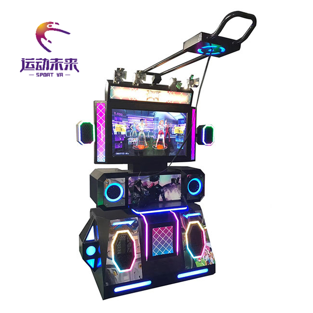 Exciting Sport VR 9D Dancing Arcade Machine-Amusement Park Home Use 500kg Capacity Indoor/Outdoor Steel Aluminum Educational