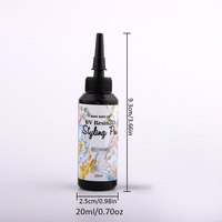 TIMESRUI - Bolígrafo de Resina UV de 20 ml para Delineado, Potente, Especialmente Diseñado para Manualidades con Resina y Decoración de Joyas y Colgantes