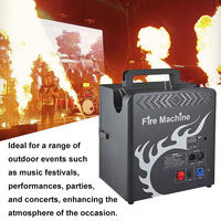 Machine à flammes pyroscéniques à trois têtes 200W, colonne de flammes miniatures contrôlée par DMX512, effet de flammes pour événements festifs