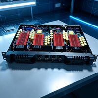 Amplificateur de puissance de classe D1U à montage en rack KFKD 4 canaux 1300W par canal pour équipement sonore de discothèque, bar, KTV