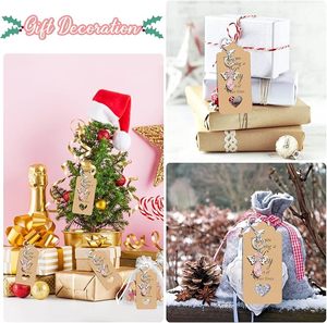 30 Set di Portachiavi a Forma di <span class=keywords><strong>Angelo</strong></span> con Sacchetti in Organza, Etichette Kraft Vuote Fai-da-Te, Regalo per Ospiti per Compleanni, Addii al Nubilato, Matrimoni, Bomboniere per Feste - Product Image 6