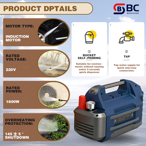 Hidrolavadora Compacta Portátil de Alta Presión, 220V, para Auto/Hogar/Jardín, Limpieza Potente con 200 Bares de Presión - Product Image 3