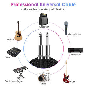 <span class=keywords><strong>Cable</strong></span> de <span class=keywords><strong>audio</strong></span> de 6,5mm, altavoz de piano Electrónico, <span class=keywords><strong>cable</strong></span> de conexión de guitarra eléctrica de 6,35mm - Product Image 2