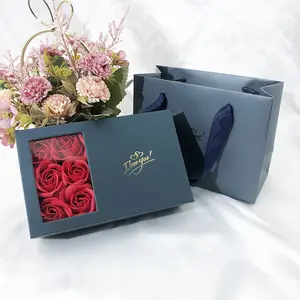 लंबे समय तक चलने वाले 3-5 साल शाश्वत गुलाब बॉक्स रिंग/नेकलेस गहने बॉक्स उसके लिए अच्छे वेलेंटाइन डे उपहार