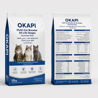 Alimento Seco para Gatos de Marca Privada Personalizada, Sin Granos, Alto en Proteínas, Certificado por la FDA, Halal, OEM/ODM, Alimento para Mascotas a Granel Directo de Fábrica, 20 kg