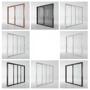 SZMK 2026 Cloison mobile en verre pour bureau, chambre et salle à manger, en alliage d'aluminium, verre trempé, insonorisée, design moderne, tailles personnalisées, usage <span class=keywords><strong>commercial</strong></span> - Product Image 2