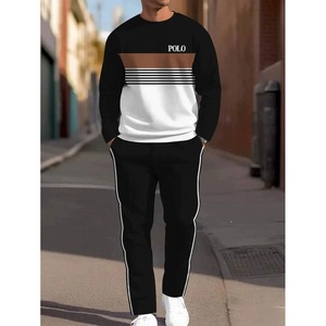 Conjunto Deportivo de Otoño para Hombre de Alta Calidad, con Capucha, Logotipo Personalizado, Transpirable, Pantalones Deportivos de Poliéster/Algodón, 2 Piezas - Product Image 5
