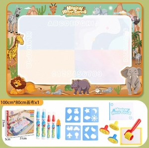 Tapis de <span class=keywords><strong>dessin</strong></span> et de jeu aquatique réutilisable pour l'éducation précoce des enfants, tapis de peinture à l'eau, planche d'art DIY pour enfants - Product Image 4