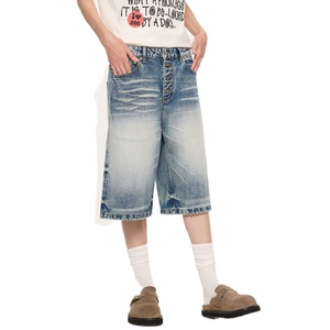 Nouvelle Arrivée Vente en Gros Jorts Personnalisés de Haute Qualité Designer Décontracté Baggy Jeans Hip Hop Short Bermuda Short en Jean pour Homme - Product Image 4
