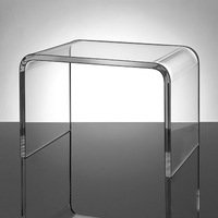 Tabouret en acrylique transparent tabourets bas en acrylique en forme de U personnalisé chaise de table d'appoint en acrylique transparent lucite siège de douche de salle de bain