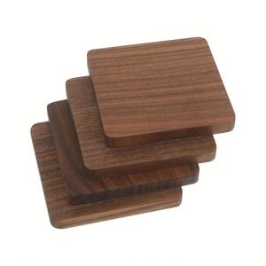 Set de table en noyer noir vierge de bonne qualité, écologique, minimaliste, emballage carton, vente en gros - Product Image 1