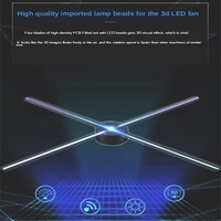 Itat3d 3D LED Hologram ekran projektör kapalı siyah Wifi ekran alışveriş merkezi için 24V SDK ile Video duvar ve Fan ekran