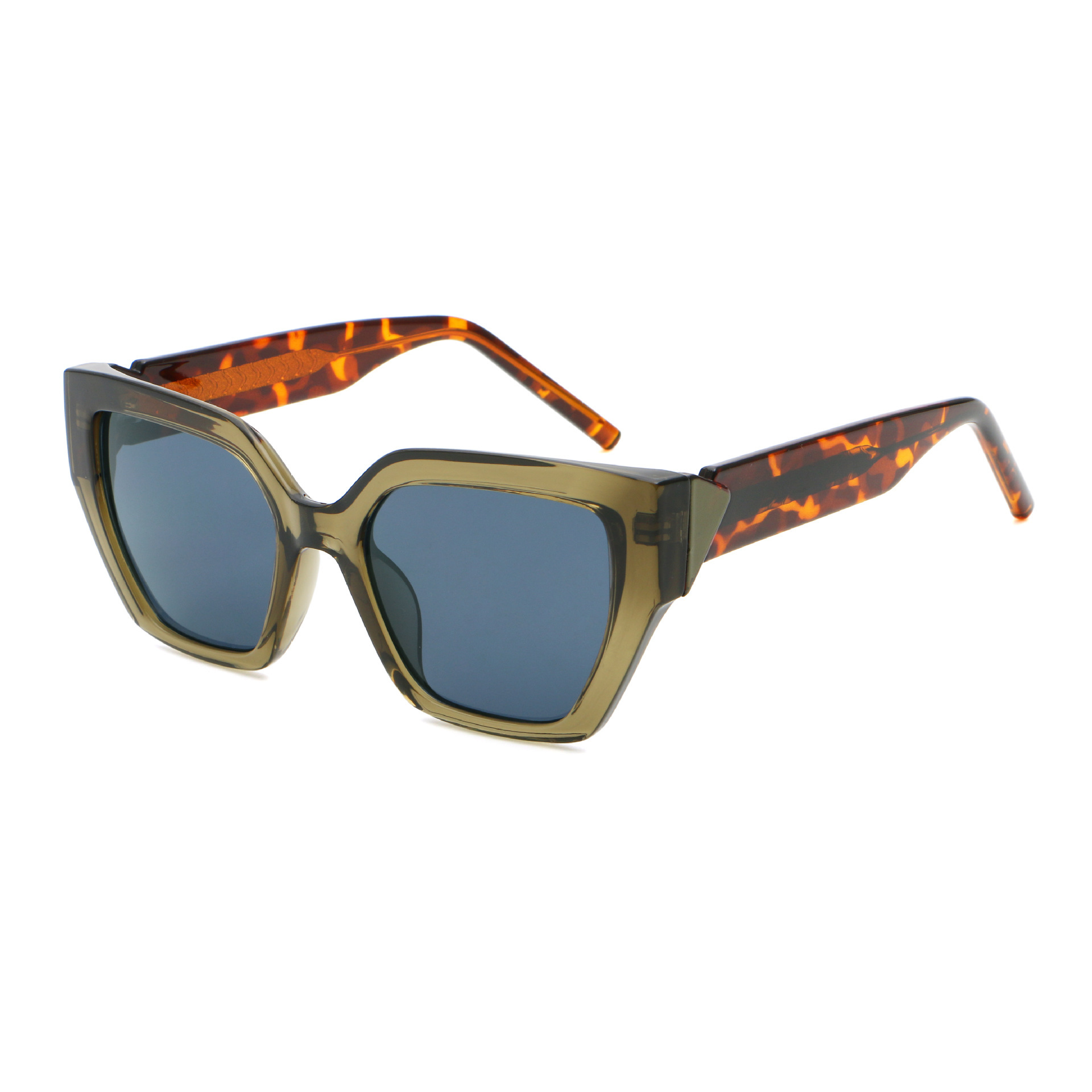 C5 Bright Olive Green  Bright Bean Flower FrameBlue Lens