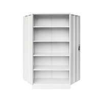 Armoire de rangement en métal, placard de classement en acier à 2 portes, placard en acier d'occasion à vendre