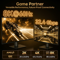 Câble DP 1.4 8K 60Hz 32,4 Gbps, synchronisation audio-vidéo, gaine en nylon tressé, coque en ABS, pour home cinéma