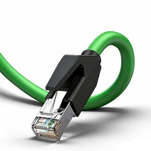 สายอีเธอร์เน็ตอุตสาหกรรมแบบมีฉนวนป้องกัน SSTP Cat6A ยี่ห้อ D-sunty จากโรงงานโดยตรง สายทองแดงแท้สีเขียว สำหรับ Gigabit LAN ความยาวตามสั่ง รับผลิตแบบ OEM - Product Image 6