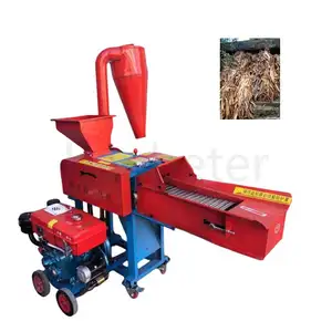 factory Feed Processing Machines chaff cutter machine Cutting hay, wet grass and dry straw farming