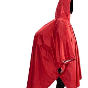 Poncho Impermeable Woqi Naranja Rojo Ligero Reutilizable para una Persona, para Camping, Senderismo y Actividades al Aire Libre - Product Image 4