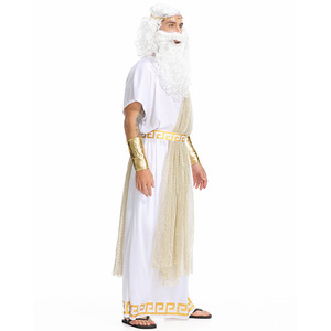 Disfraz <span class=keywords><strong>de</strong></span> Halloween para <span class=keywords><strong>Hombre</strong></span>, Mitología Griega Antigua, <span class=keywords><strong>Zeus</strong></span>, Dios Rey del Olimpo, Túnica, Actuación Escénica, Cosplay, Carnaval, Mascarada - Product Image 4