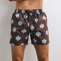 Shorts de bain pour hommes à imprimé cactus nordique