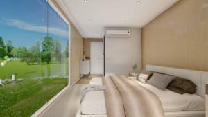 <span class=keywords><strong>Cabane</strong></span> <span class=keywords><strong>dans</strong></span> <span class=keywords><strong>les</strong></span> <span class=keywords><strong>arbres</strong></span> préfabriquée à structure en acier moderne et écologique avec retraite mobile au design en porte-à-faux pour <span class=keywords><strong>les</strong></span> vacances en forêt - Product Image 4