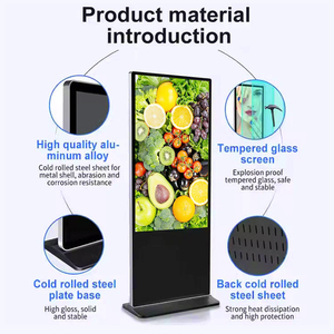 Dọc màn hình cảm ứng trong nhà Road tầng thường vụ quảng cáo kỹ thuật số <span class=keywords><strong>LCD</strong></span> hiển thị kiosk cao cấp biển người chơi signage - Product Image 5