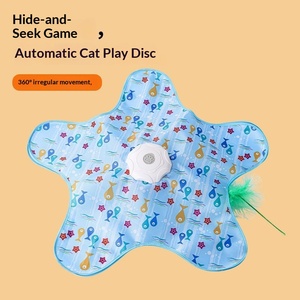 Tapis de jeu électrique pour chat, jouet interactif USB rechargeable avec baladeur caché, pour l'auto-entretenue et la réduction de l'anxiété des chatons d'intérieur - Product Image 5