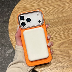 เคสโทรศัพท์สำหรับ iPhone 16 Pro Max, ซิลิโคนเหลว, เคสแบบนิ่มแม่เหล็กผิวด้านลายคลื่น, เคสกันกระแทกแบบครอบคลุมเต็มรูปแบบ - Product Image 3