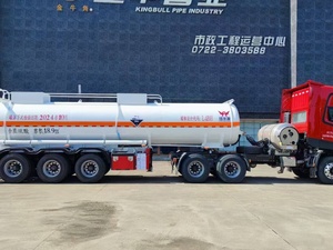Semi-remorque citerne de 20 pieds pour produits chimiques corrosifs, utilisée pour le transport de carburant, de diesel et de liquides chimiques - Product Image 3
