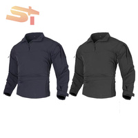 Tenue Tactique de Combat SIKE pour Alpinisme, Combinaison Élastique Respirante à Manches Longues, Camouflage Urbain pour Activités Extérieures